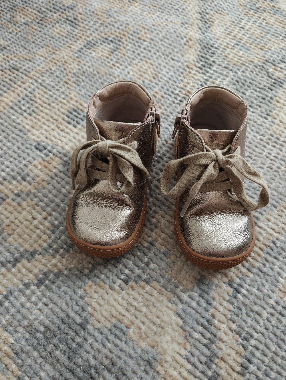 Livie And Luca Metallic Leather Boots